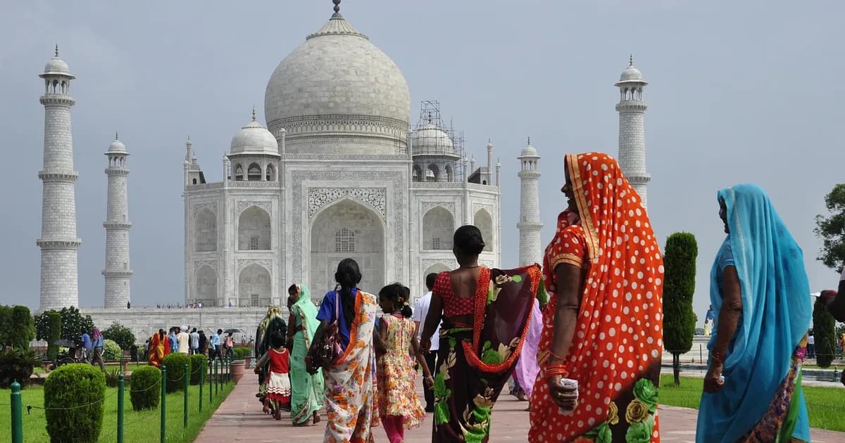 The Taj Mahal in Agra, India