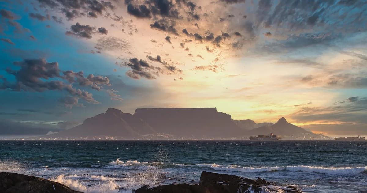 Table Mountain above Cape Town, South Africa