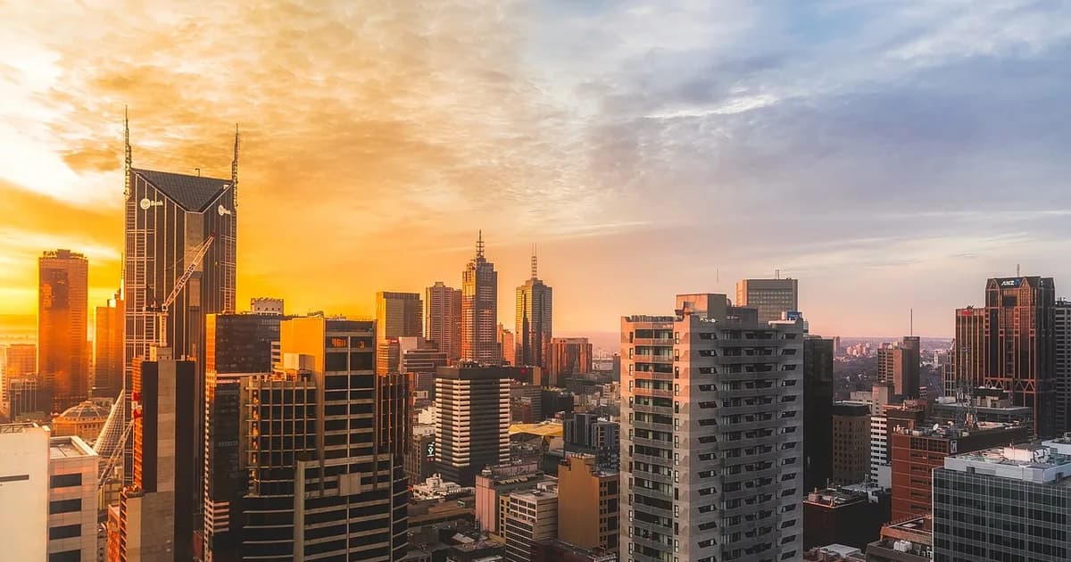 City skyline in Australia